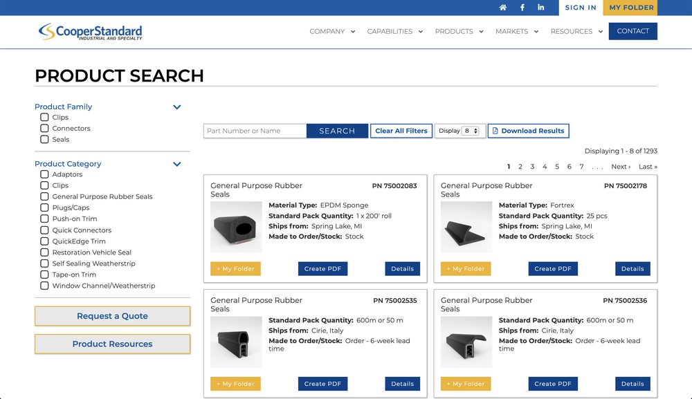 Cooper Standard — Coopers Search
